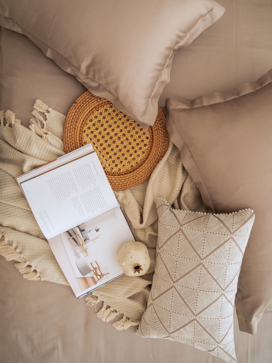 Cascade Mocha Treasure Bedsheet Set - Elysian Home Decor