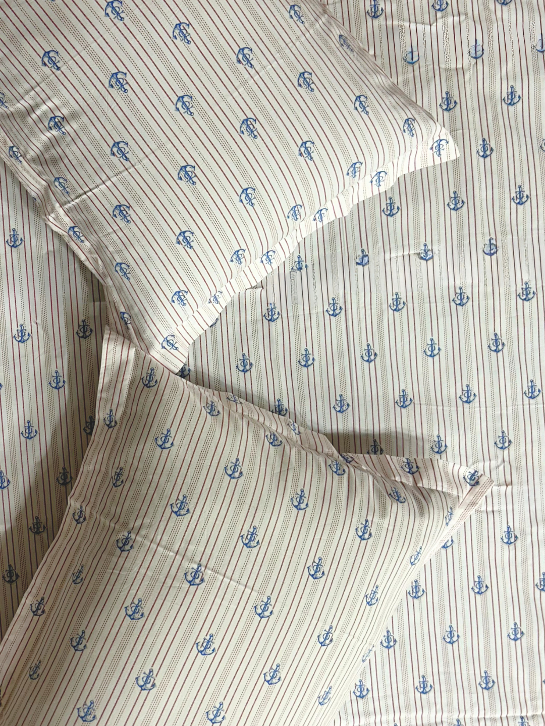 Anchor Bay Ivory Printed Cotton Kids Bedsheet Set - Elysian Home Decor
