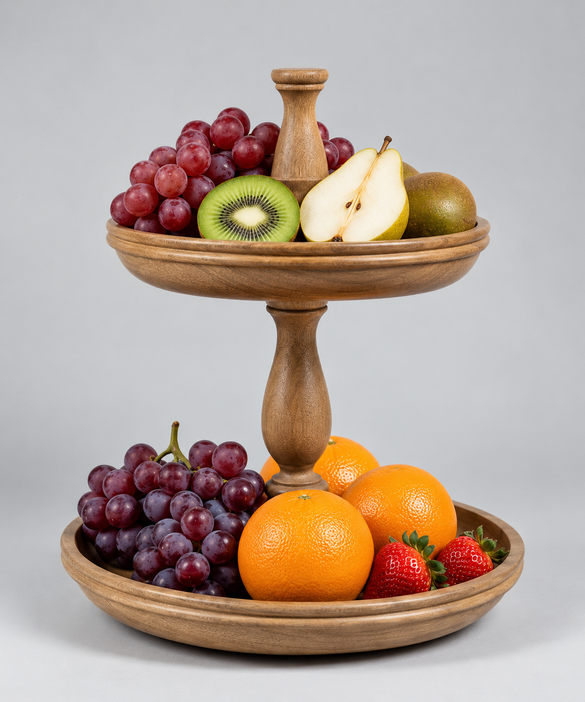 Oakhaven Wooden Two-Tier Stand