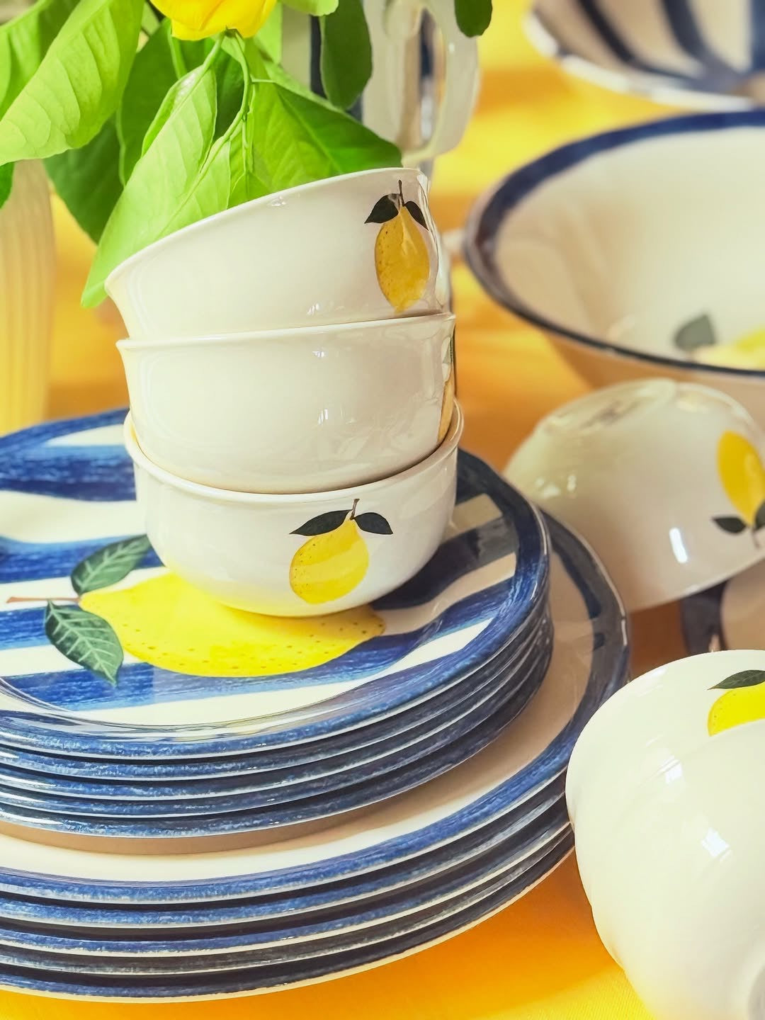 Sorrento Citrus Collection- 28-piece dinner set