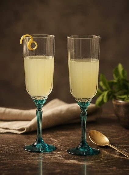 Lucent Blue Champagne Flute – Set of 6