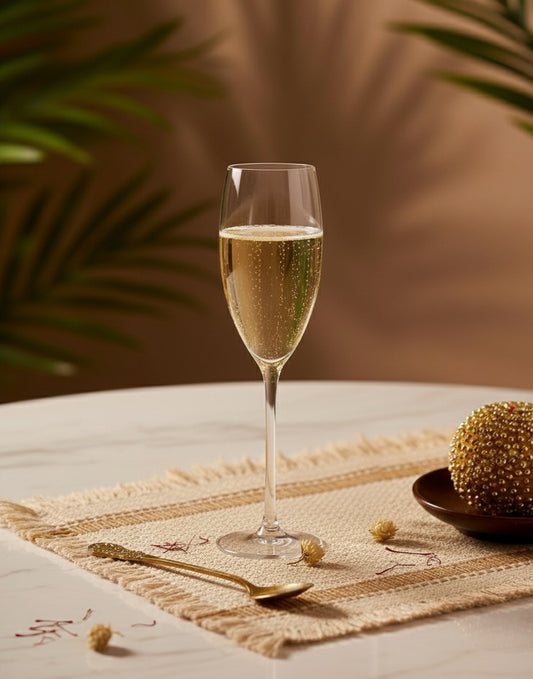 Magnifico Flute Glass, Set of 6 | Elegant Champagne Glasses Glassware Set