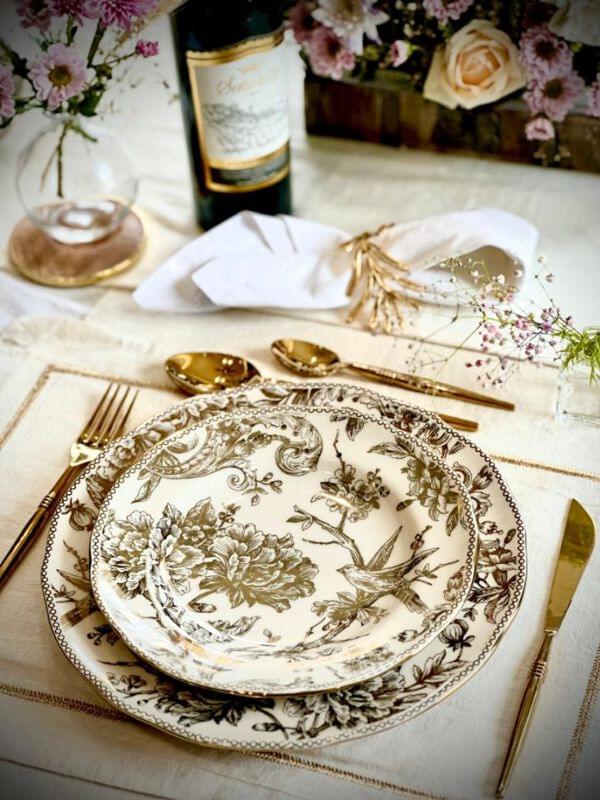 Adelaide Gold Dinner Plates