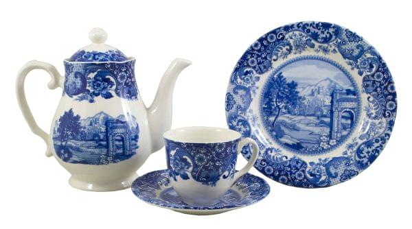 Rome Light Blue Tea Set