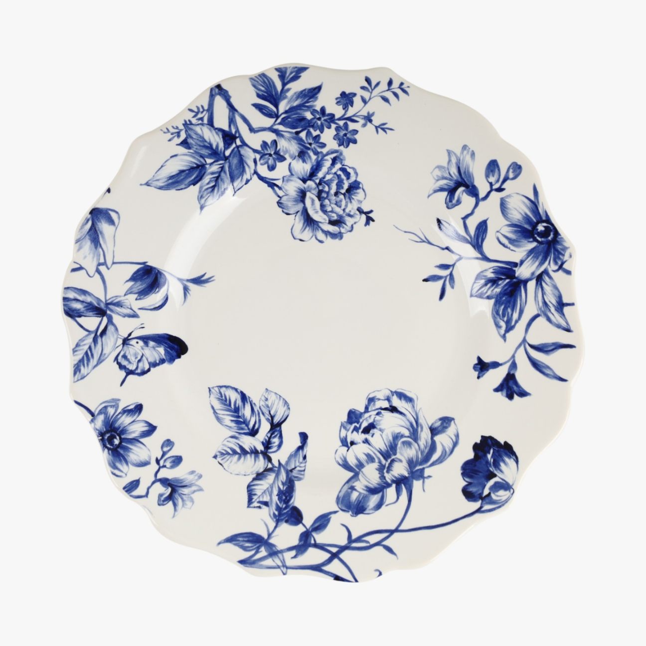 Blue Bloom Quarter/Salad Plate (Set of 6 – 22 cm)