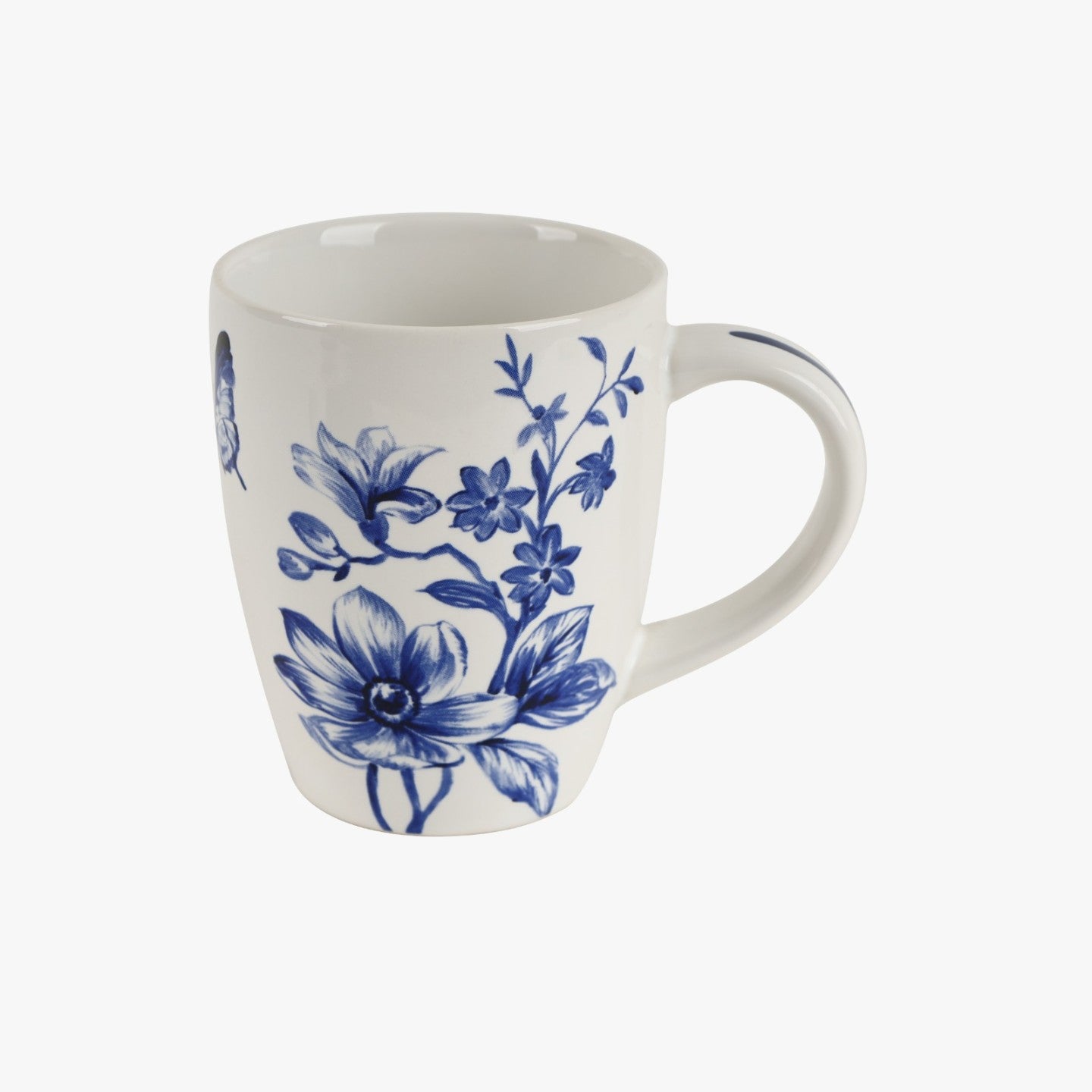 Blue Bloom Small Mug – Set of 6 (250 ml)