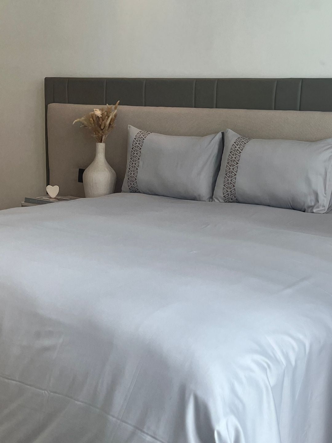 Faye Sandstone Grey Dreams Bedsheet Set - Elysian Home Decor