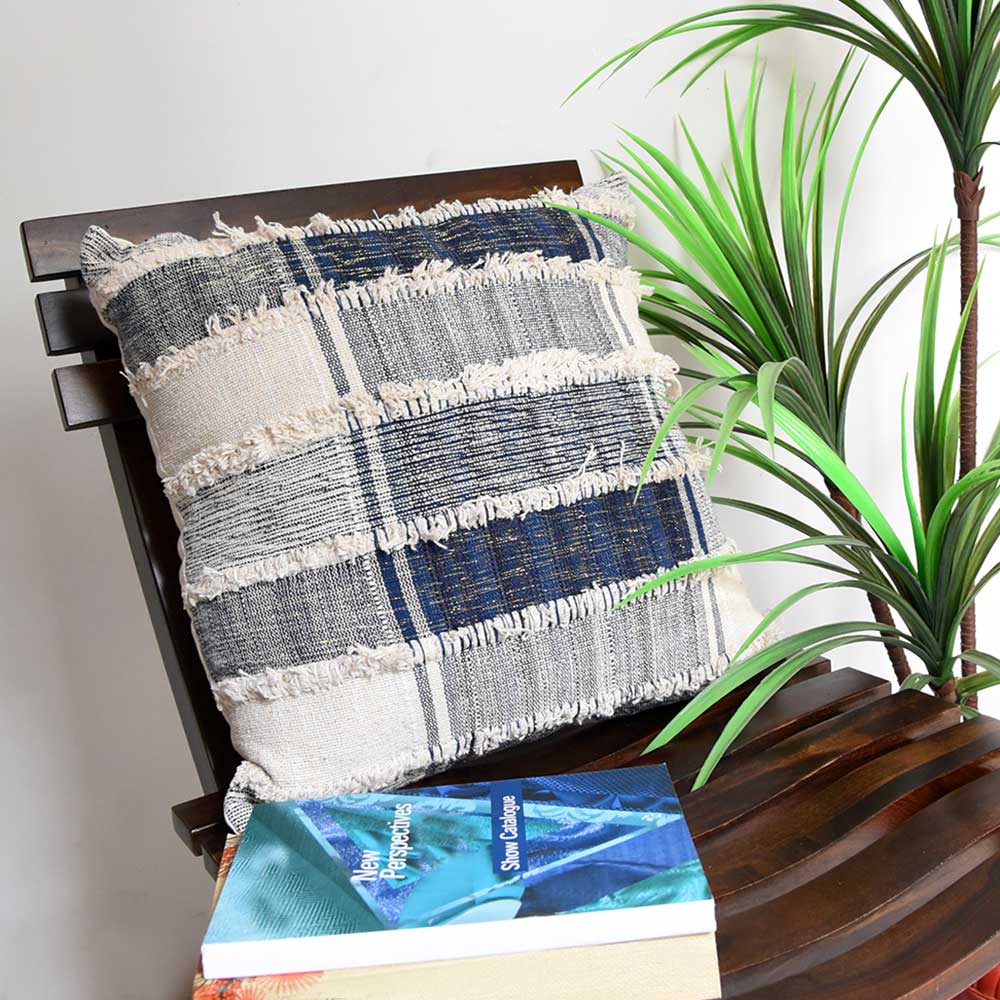 Blue Moon Hand Woven Cushion Covers 16x16 Living Room, Dining Room, Car, Sofa Hand Weaving Cushion Cases - Elysian Home Decor