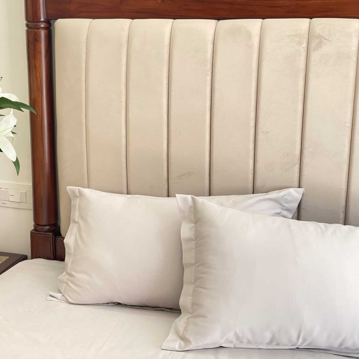 Luxe Grey Bedsheet - Elysian Home Decor
