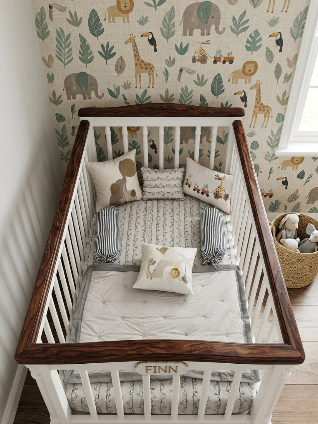Wild Wonders Baby Bedding Set close-up