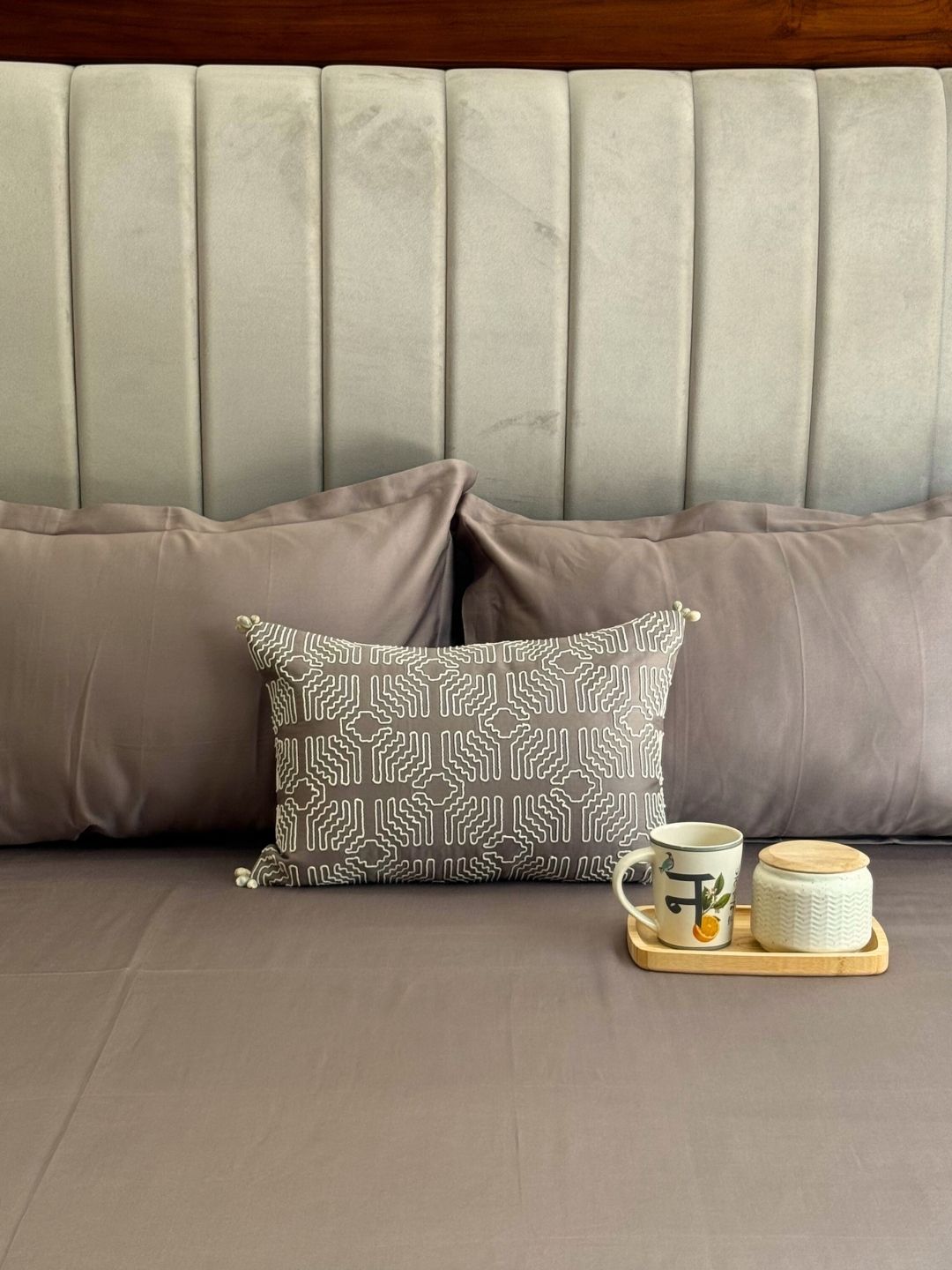 Madrid Taupe Treasure Bedsheet Set