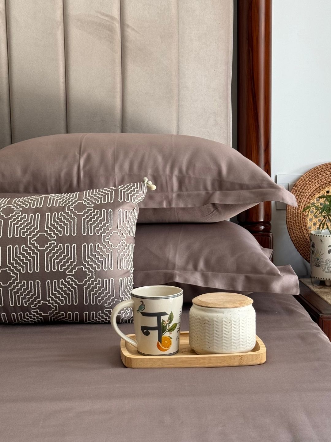 Madrid Taupe Treasure Bedsheet Set