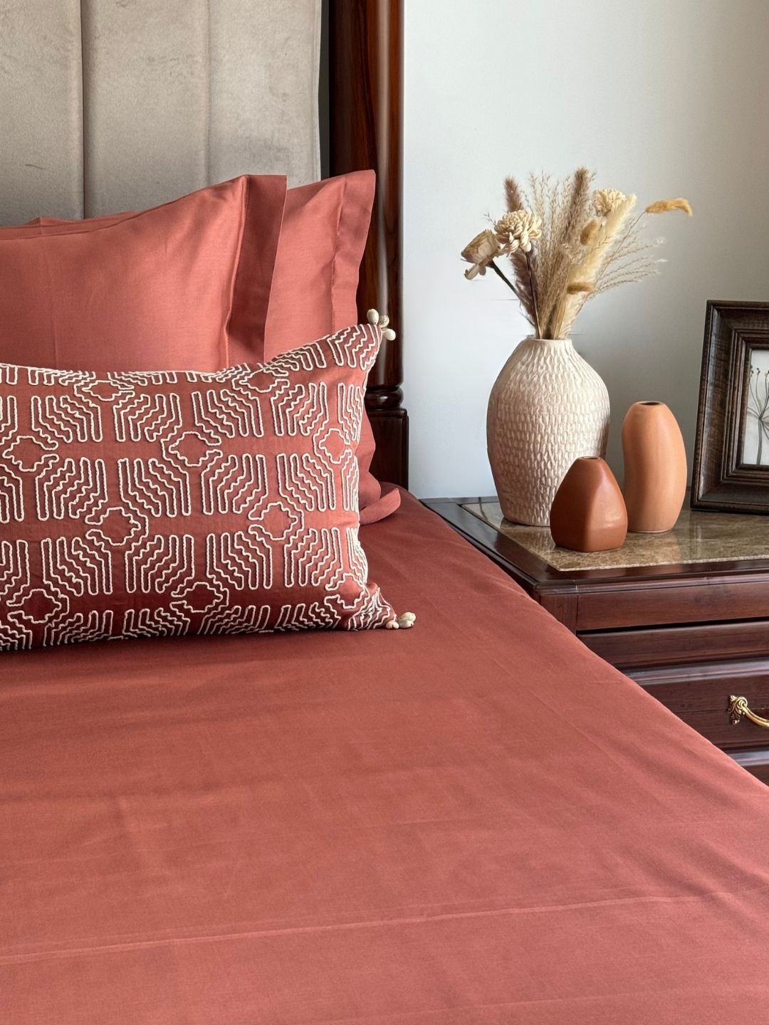 Madrid Terracotta Treasure Bedsheet Set - Elysian Home Decor