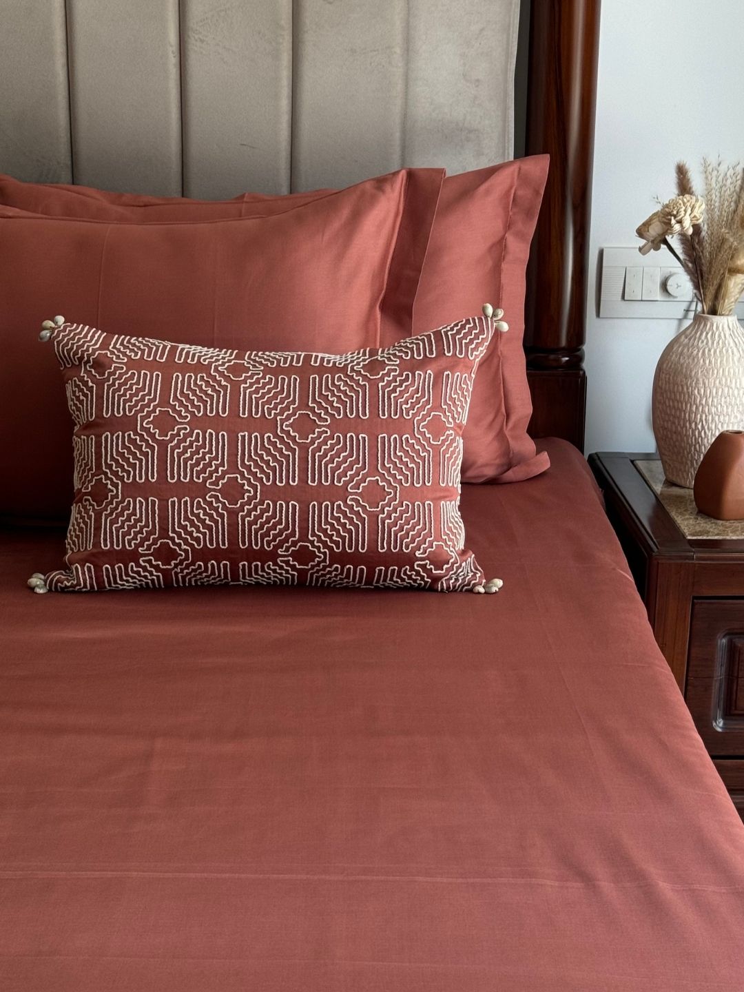 Madrid Terracotta Treasure Bedsheet Set - Elysian Home Decor