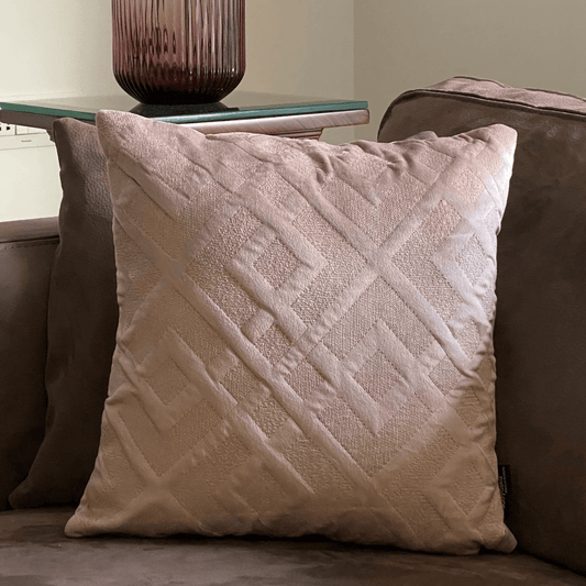 Decorative Resplendent Onion Pink Velvet Cushion Cover 16x16 - Elysian Home Decor