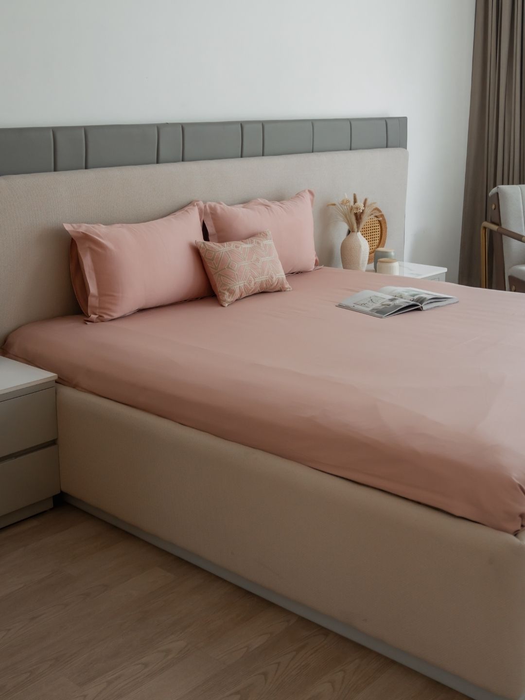Folded rose pillow covers