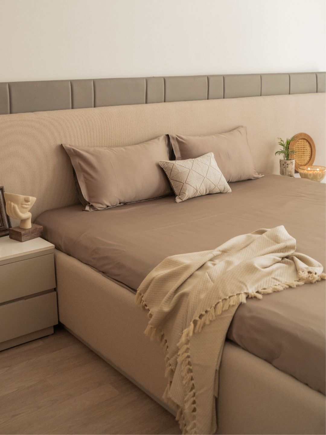 Cascade Mocha Treasure Bedsheet Set - Elysian Home Decor