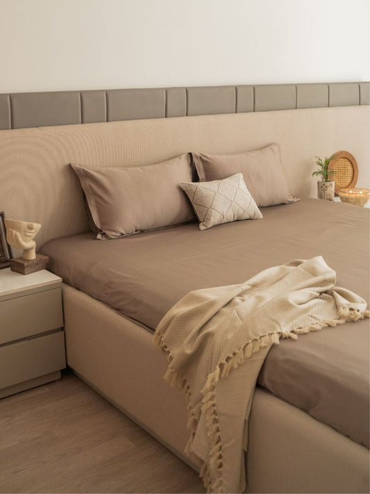 Cascade Mocha Treasure Bedsheet Set - Elysian Home Decor
