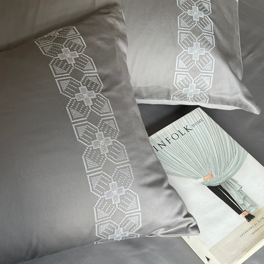 Allure Slate Dreams Bedsheet - Elysian Home Decor