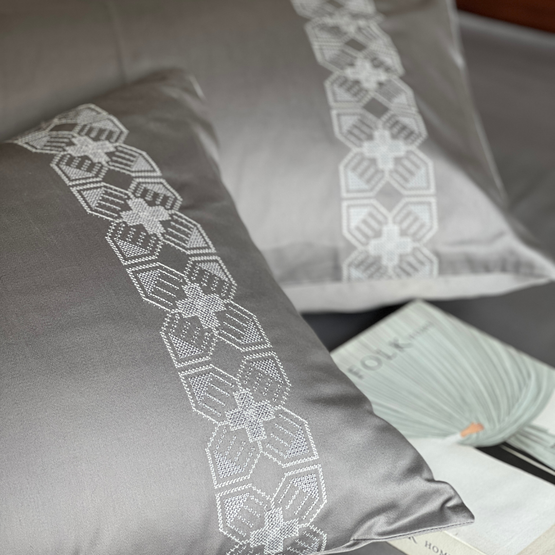 Allure Slate Dreams Bedsheet - Elysian Home Decor
