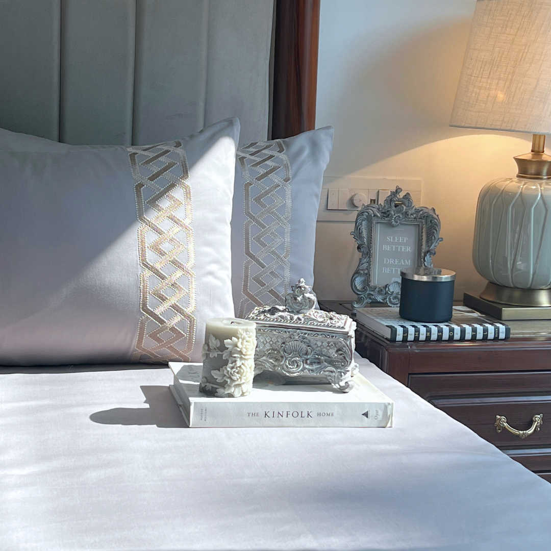 Austin Silver Dreams Bedsheet - Elysian Home Decor
