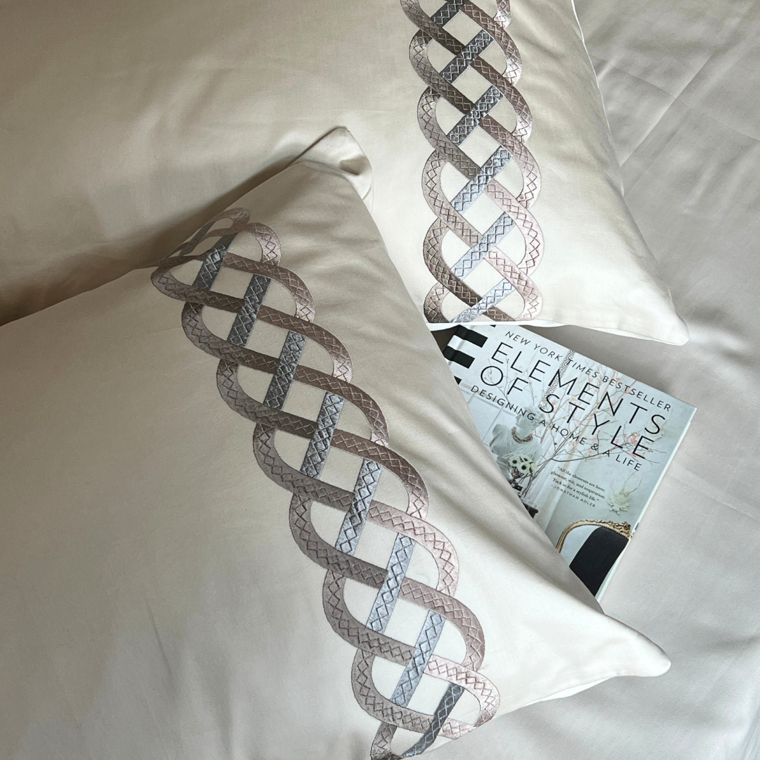 Candace Oats Beige Dreams Bedsheet - Elysian Home Decor