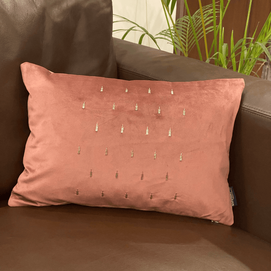 Decorative Chandelier Blush Velvet Cushion Cover 12x18