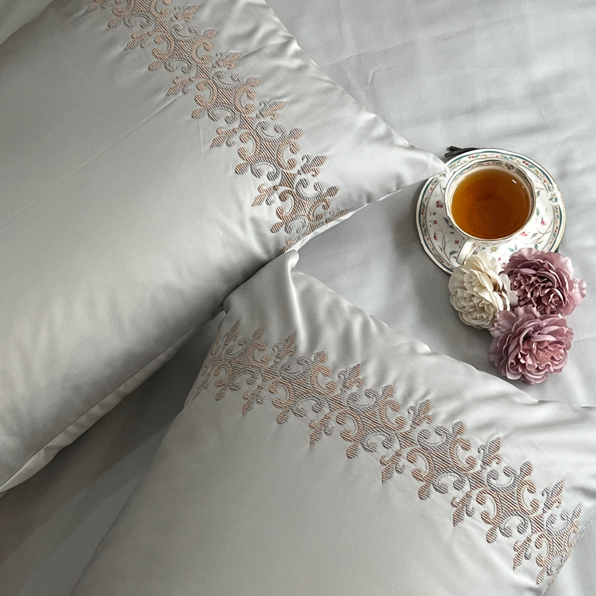 600TC Cotton Crown Platinum Beyond Bedsheet Set - Elysian Home Decor