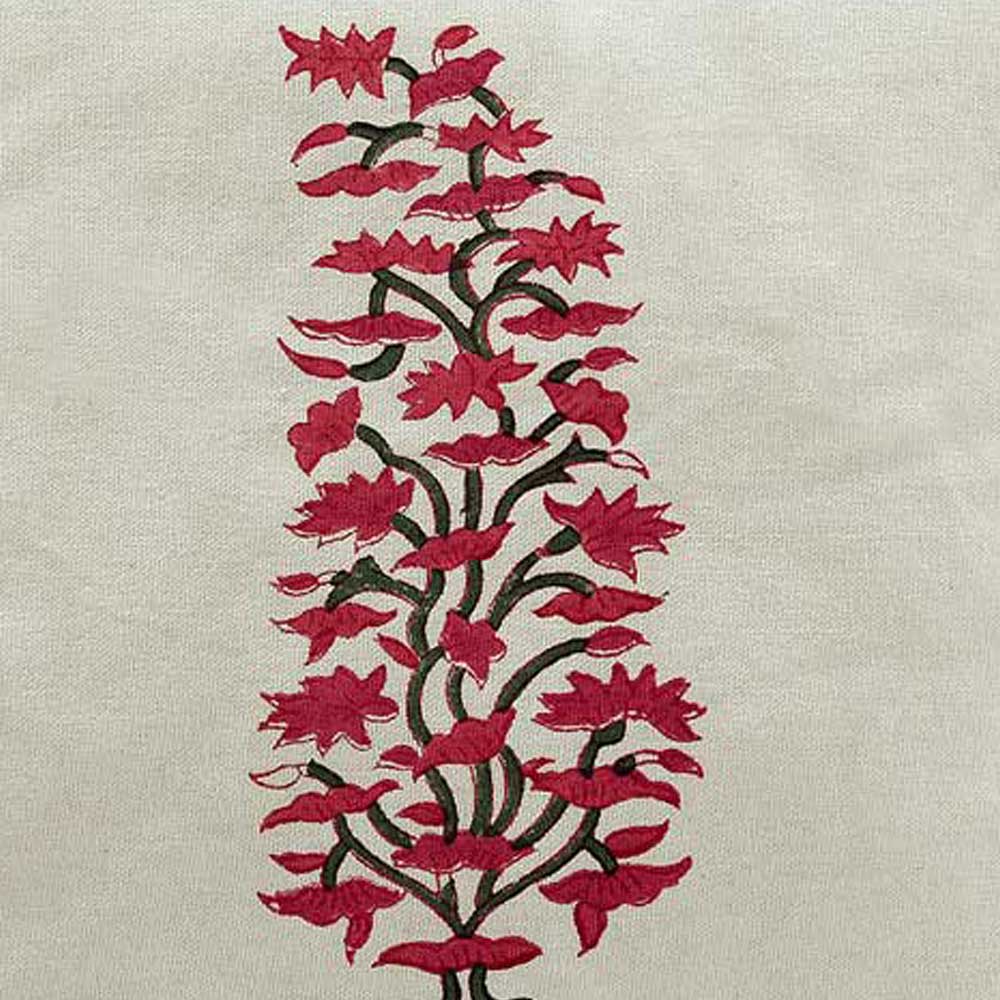 Ruh Hand Block Printed Ethnic Cushion Cover - Elysian Home Decor
