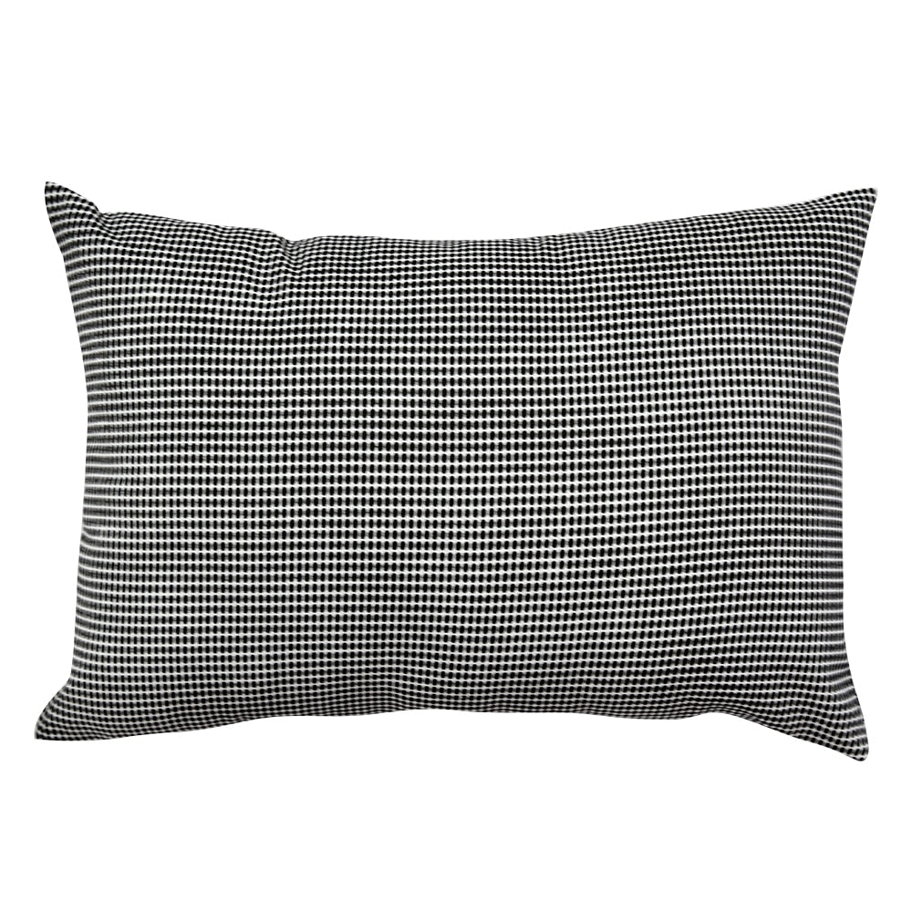Black & White Cushion Cover 12x18 Check Design