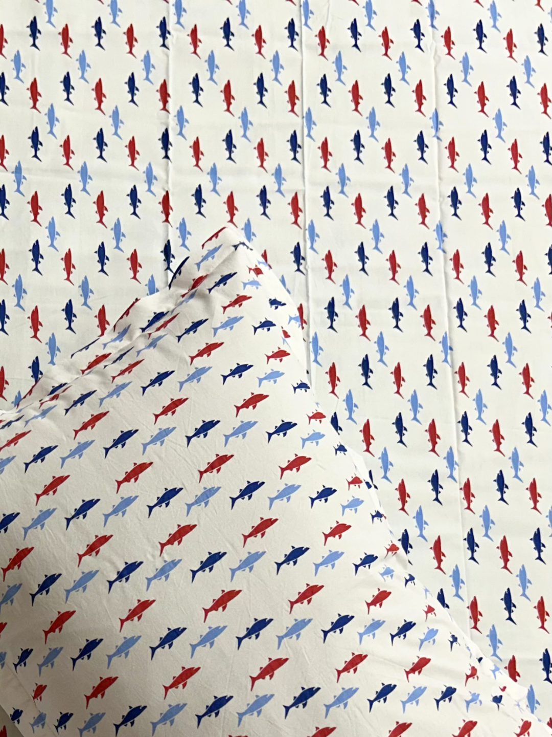 Deep Sea Ivory Printed Cotton Kids Bedsheet Set