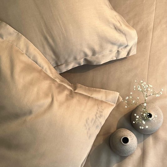 Luxe Sand Bedsheet - Elysian Home Decor