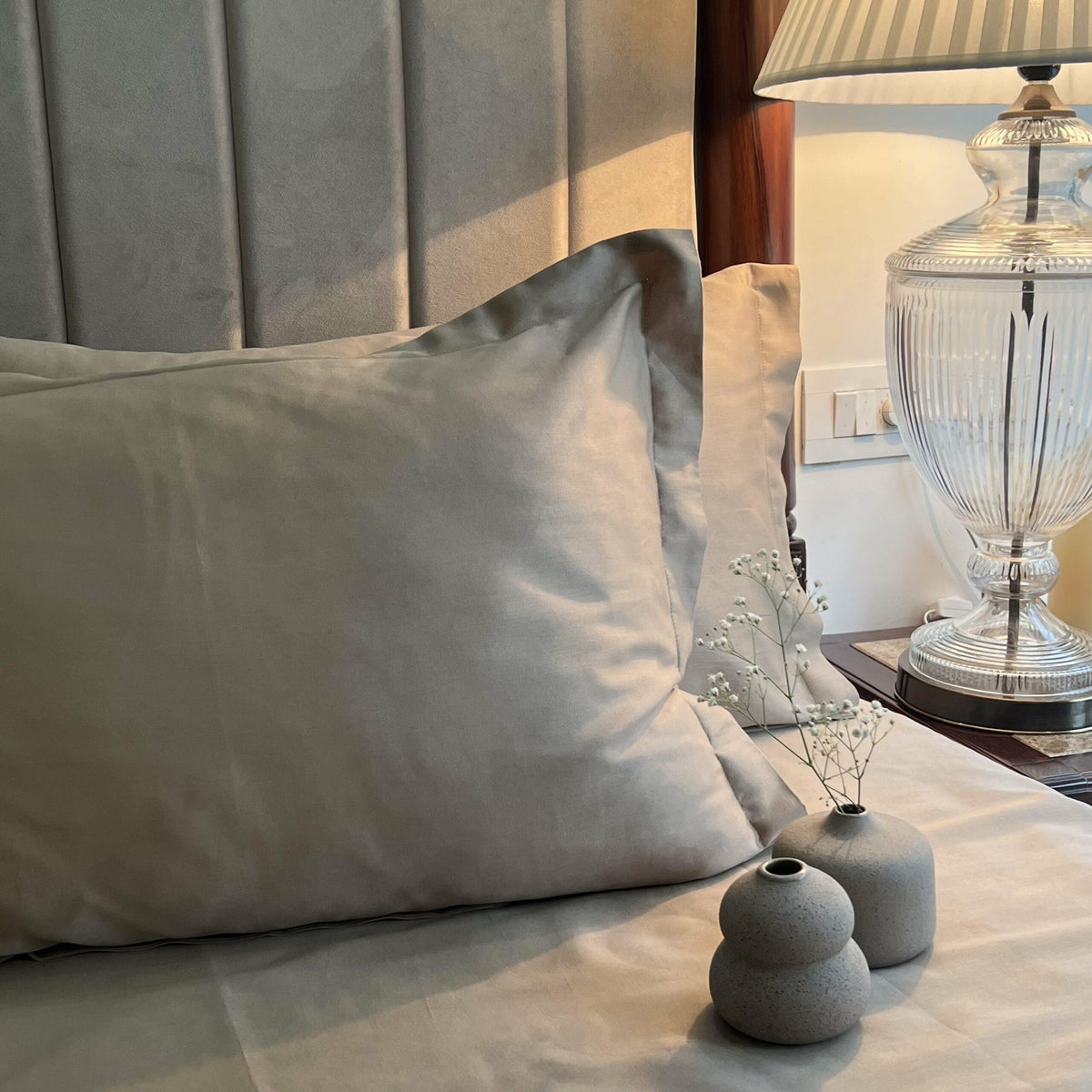 Luxe Sand Bedsheet - Elysian Home Decor