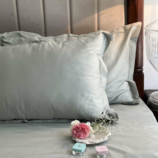 Luxe Sage Green Bedsheet - Elysian Home Decor