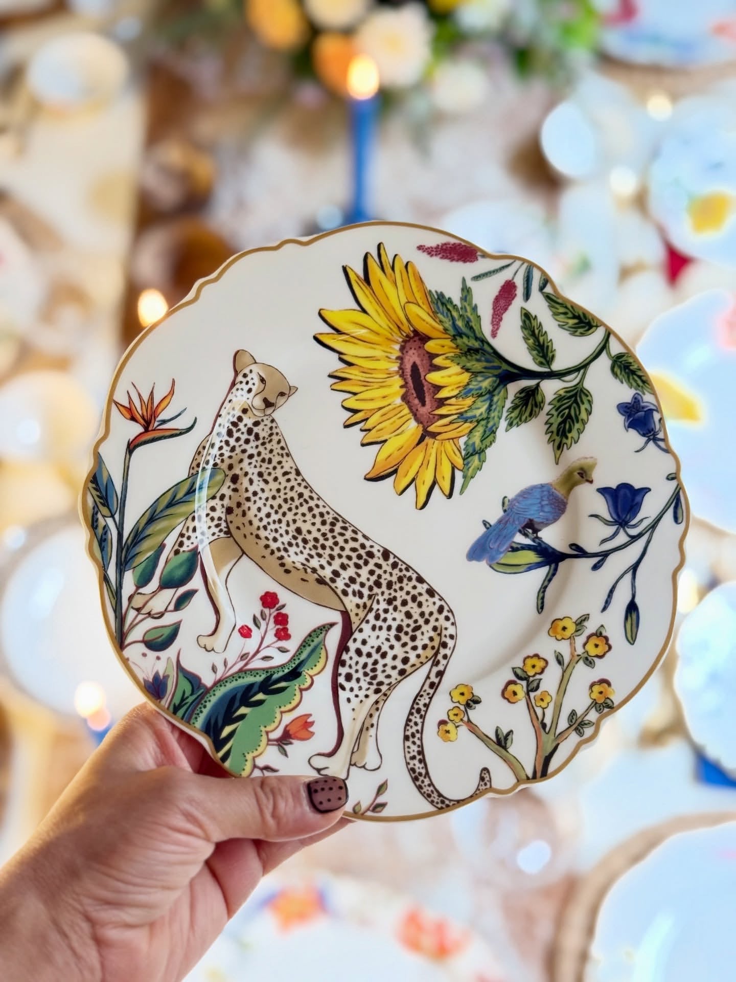 Savanna Bloom Collection- 22-Piece Dinner Set