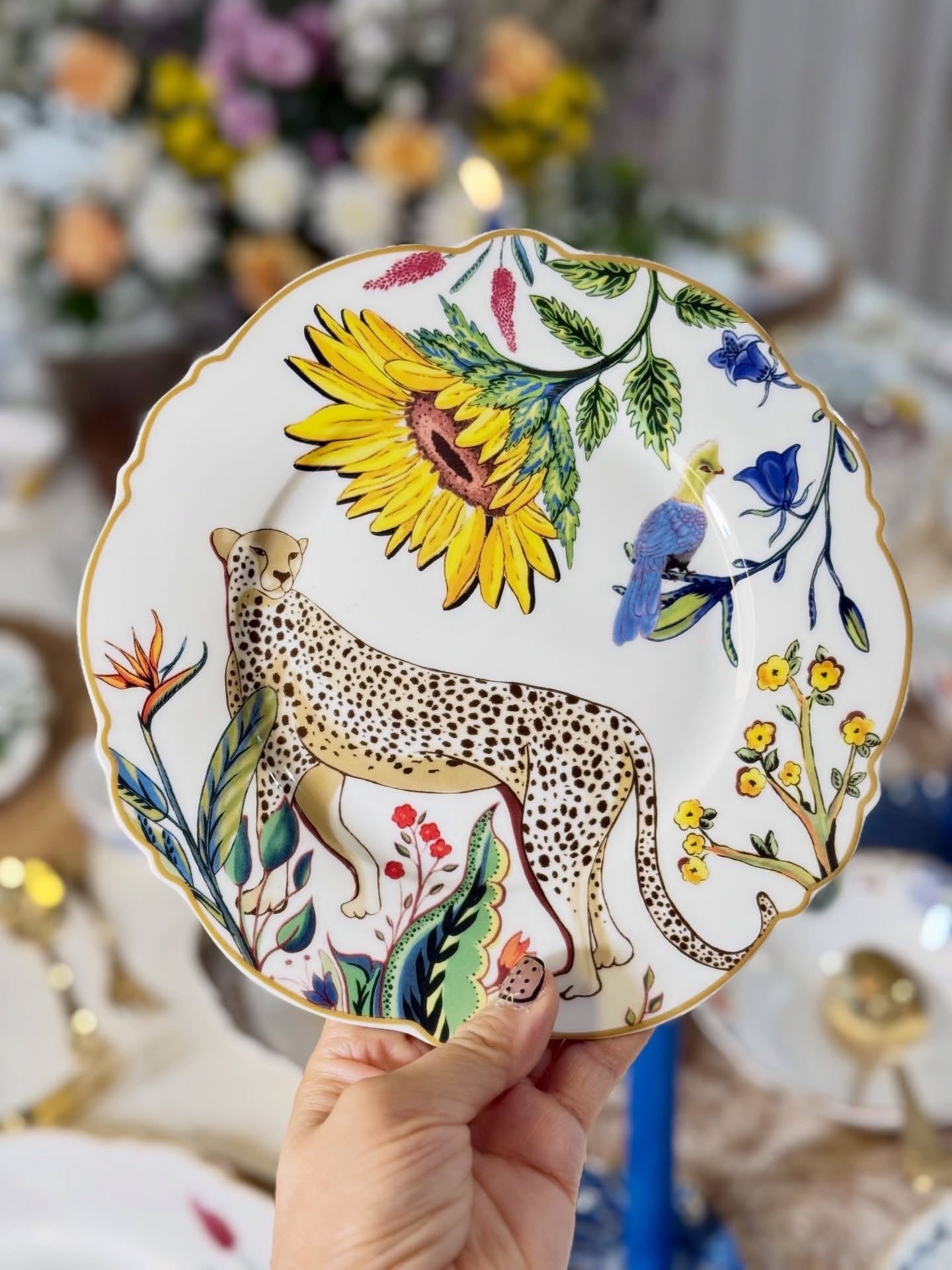 Savanna Bloom Collection- 22-Piece Dinner Set