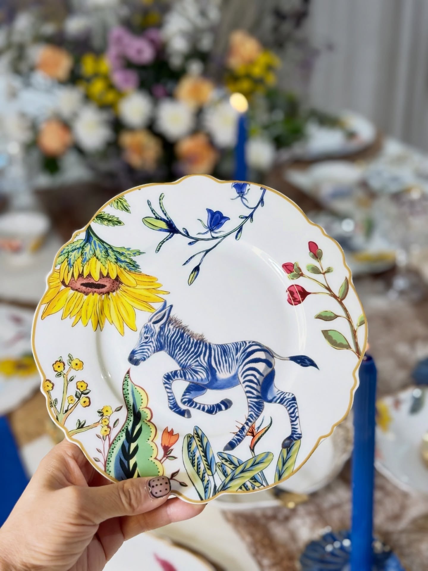 Savanna Bloom Collection- 22-Piece Dinner Set