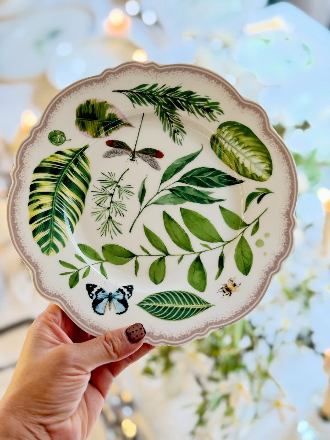 Verdant Garden Collection - 22-Piece Dinner Set