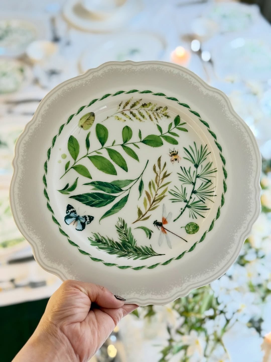 Verdant Garden Collection - 22-Piece Dinner Set