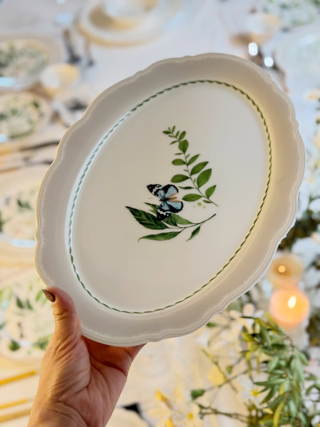 Verdant Garden Collection - 22-Piece Dinner Set