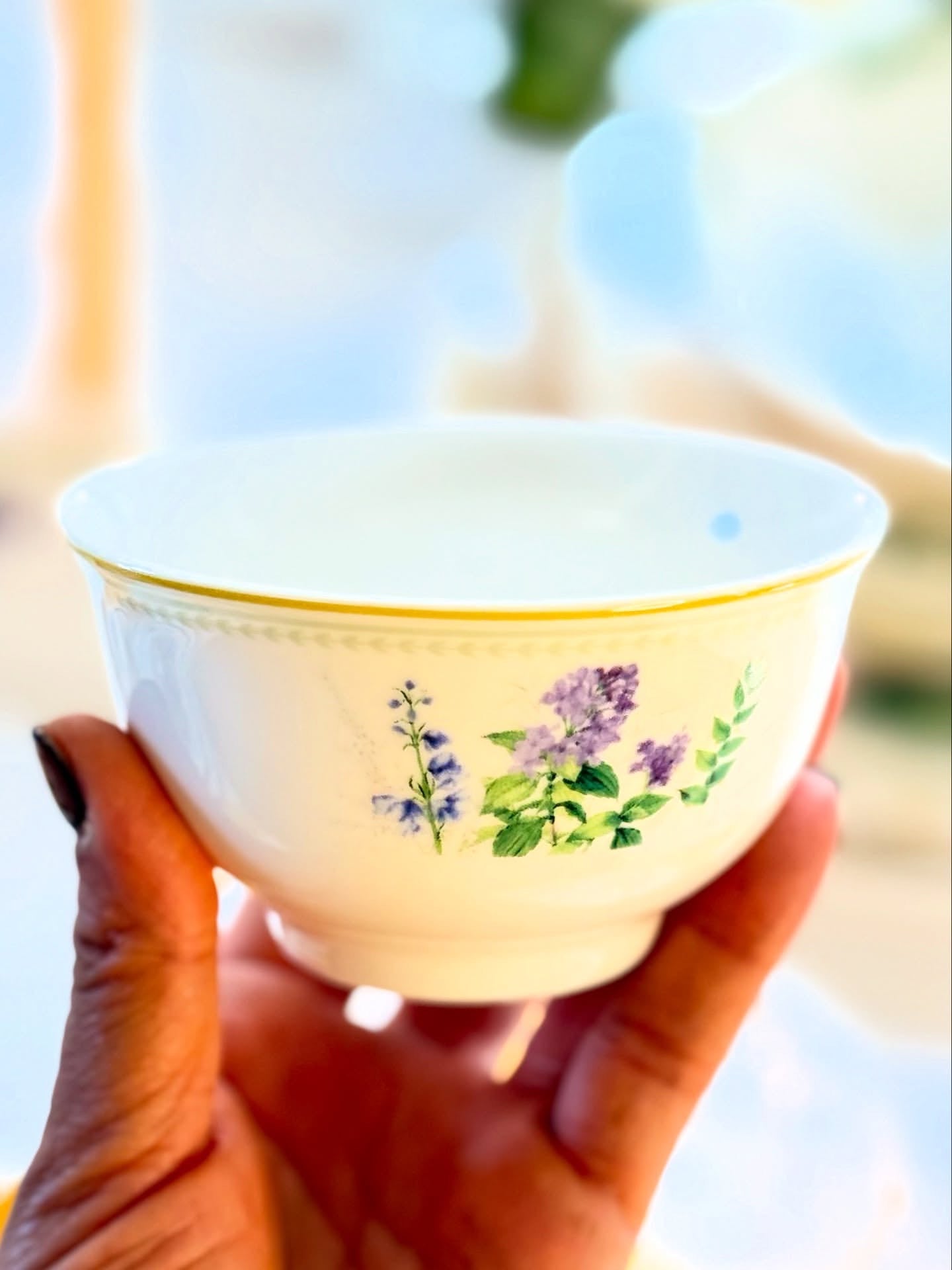 Azure Bloom Collection- 22-Piece Dinner Set