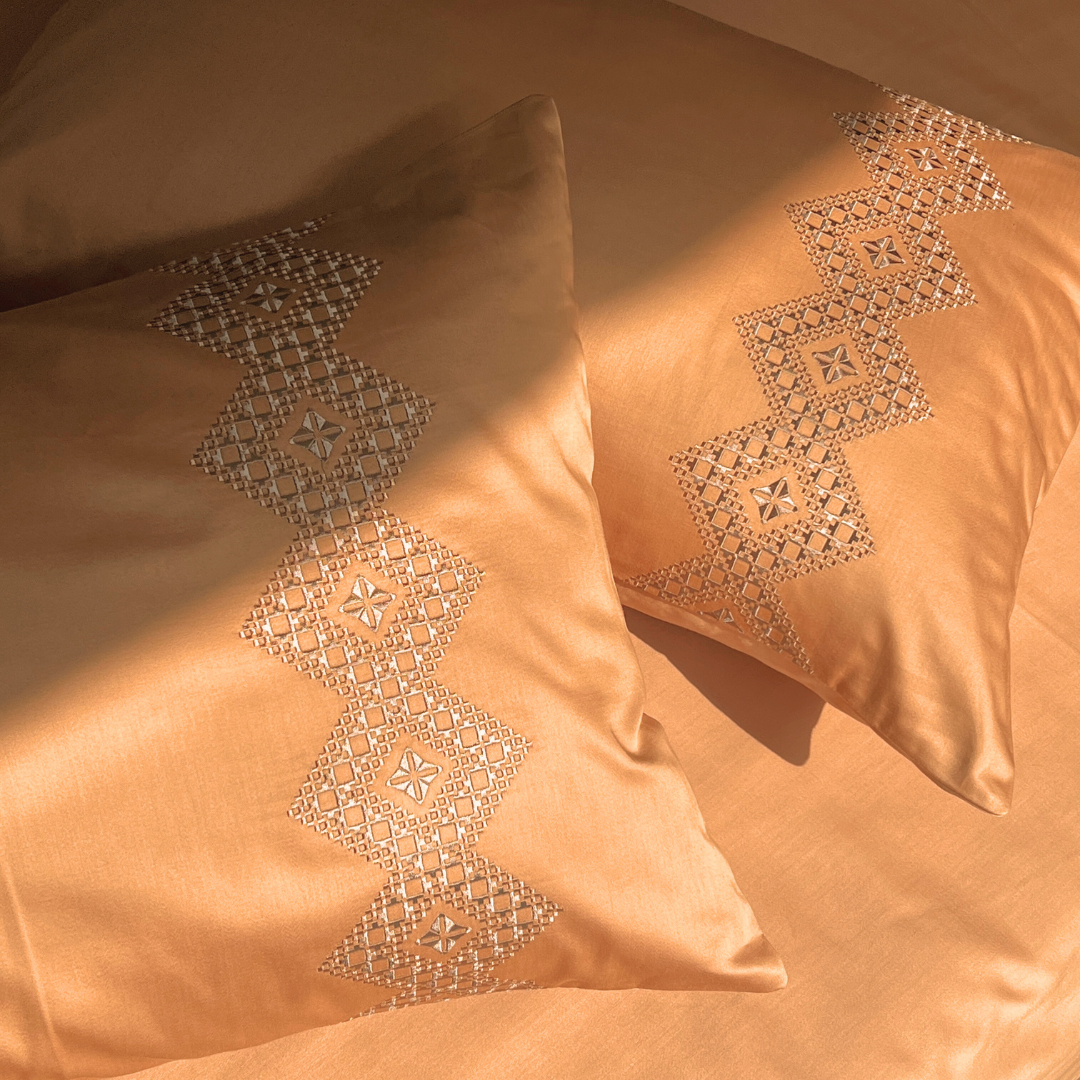 Iris Honey Mustard Dreams Bedsheet - Elysian Home Decor