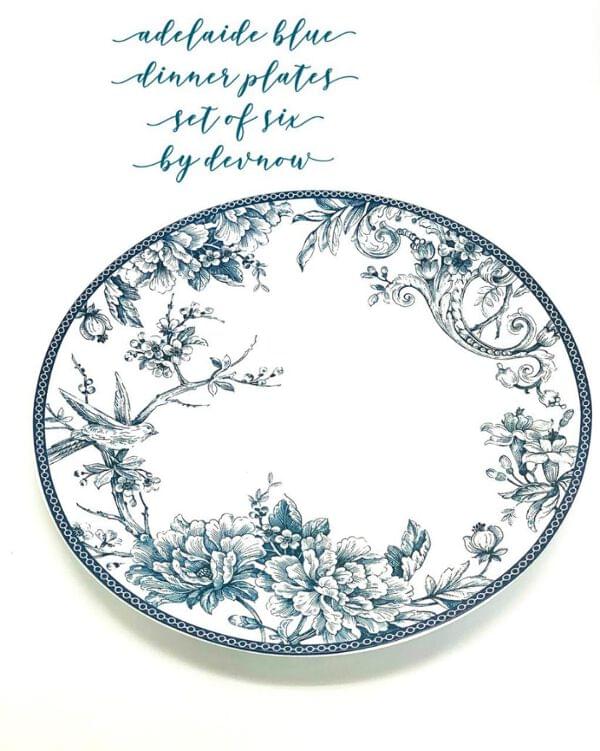 Adelaide Blue Dinner Plates