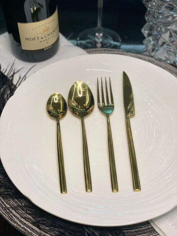 Linea Gold Cutlery Set of 24