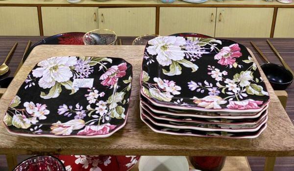 Gisela Black Square Plate
