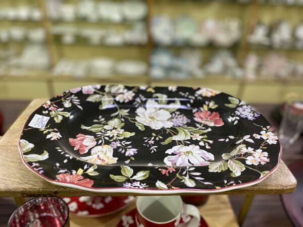 Gisela Black Oval Serving Platter