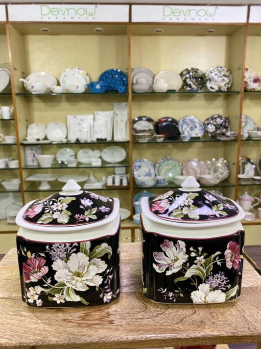 Gisela Black Canisters