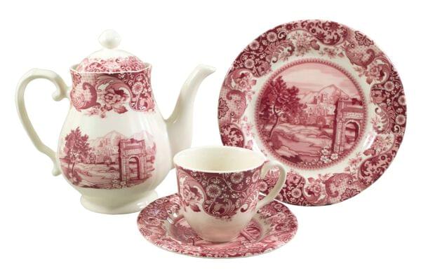 Rome Pink Tea Set