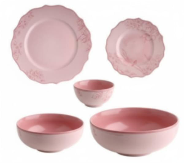 Hudson Pink Dinner Set