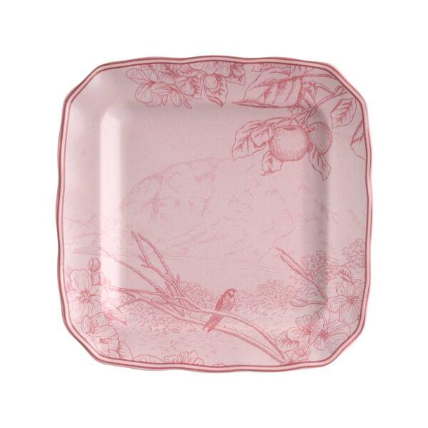 Hudson Pink Square Appetizer Plates